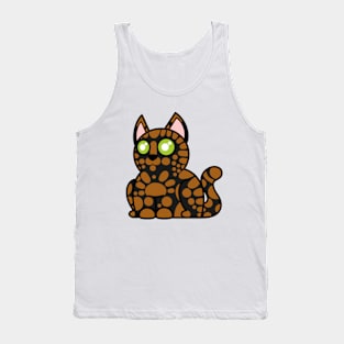 Plump Cat Tortoise Shell Tank Top